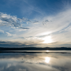 Sonnenuntergang am Berzdorfer See