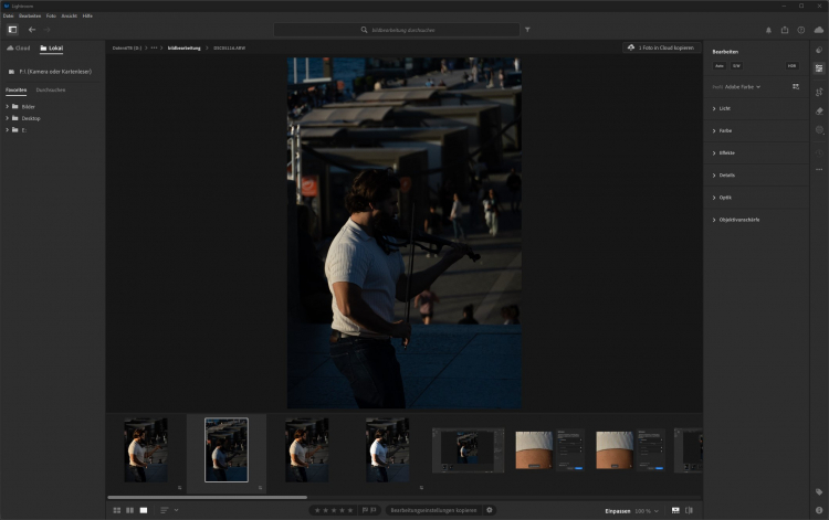 Bildbearbeitung in Lightroom - Out of Cam