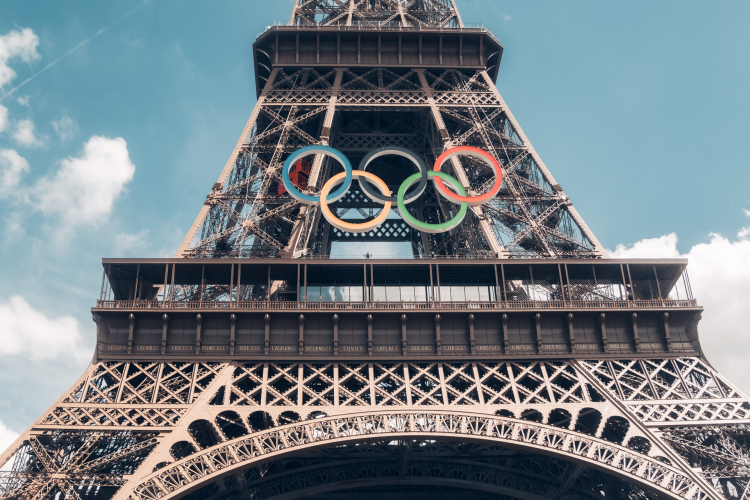 Olympischer Eiffelturm in Paris Olympischer Eiffelturm in Paris